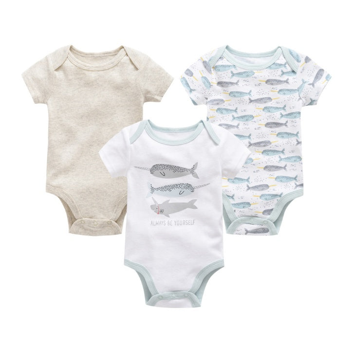 3er-Pack Kurzarm-Bodys für Babys (Jungen)