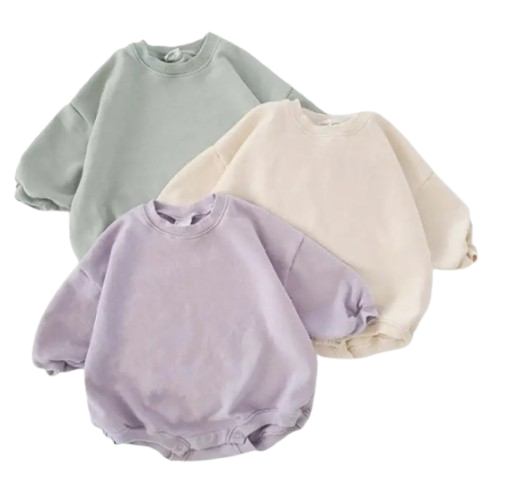 Body de suéter suelto para niña