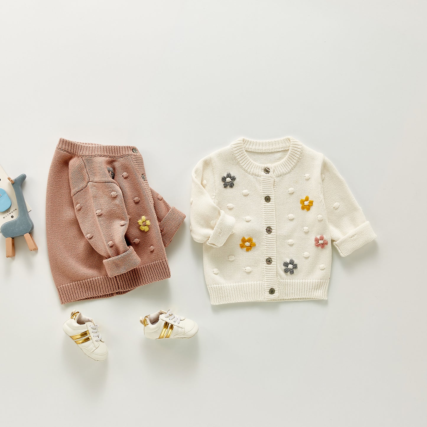 Baby Girl Daisy Knit Cardigan