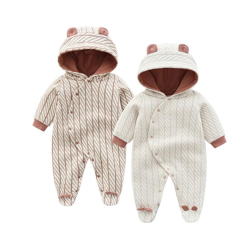 Baby Girl Hooded Jumpsuit