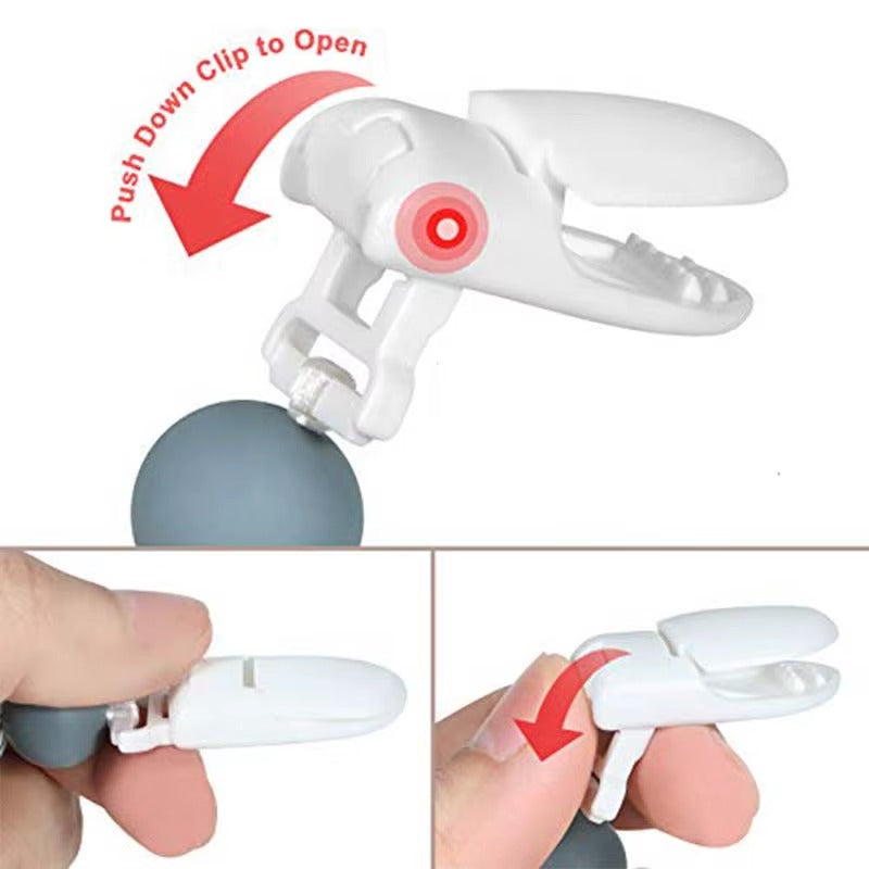 2er-Pack Baby-Schnullerclips aus Silikon