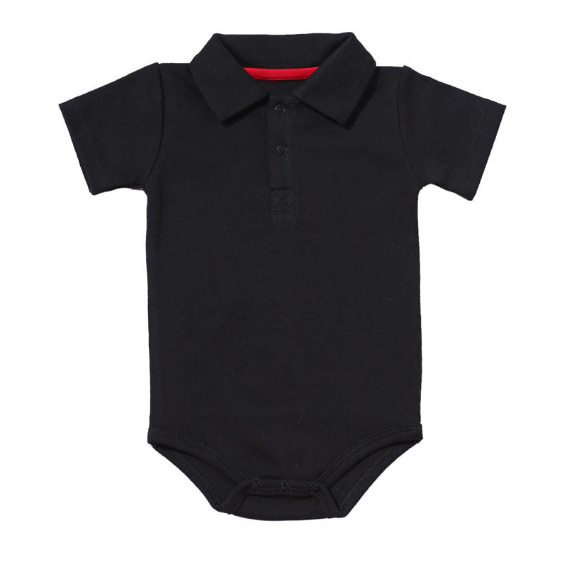 Baby Boy Cotton Polo Bodysuit