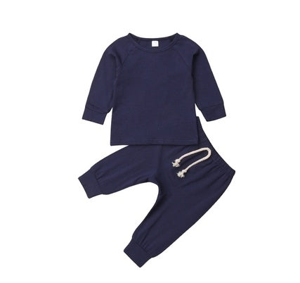 Baby Boy 2-Piece Cotton Shirt and Pants Set