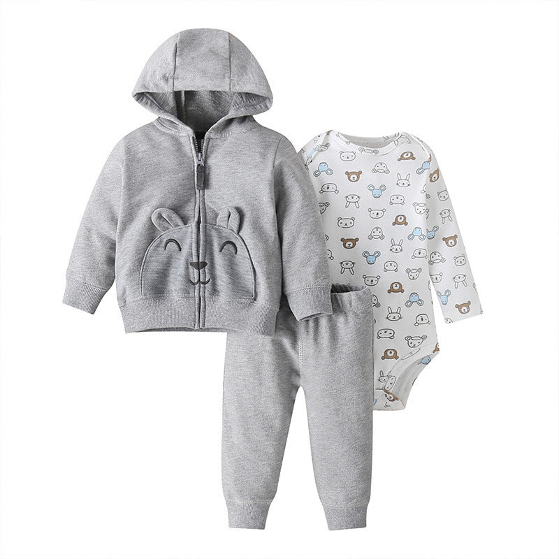 Baby Boy 3-Piece Jacket,Bodysuit and Pants Set
