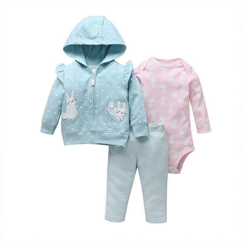 3-teiliges Set aus Jacke, Body und Hose für Babys (Mädchen)