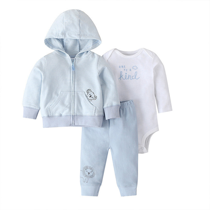 Baby Boy 3-Piece Jacket,Bodysuit and Pants Set