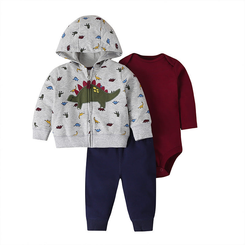 Baby Boy 3-Piece Jacket,Bodysuit and Pants Set
