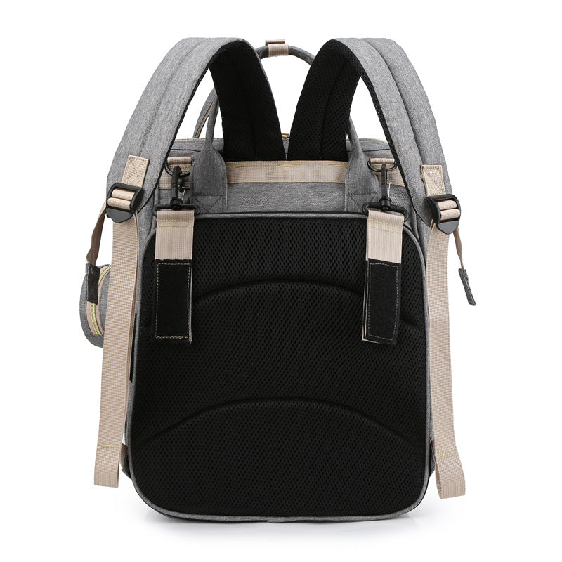 Diaper Bag with Foldable Baby Crib