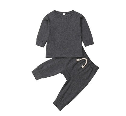 Baby Boy 2-Piece Cotton Shirt and Pants Set