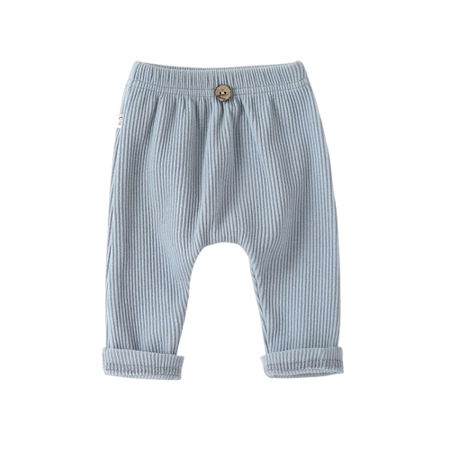 Baby Girl Ribbed Cotton Pants