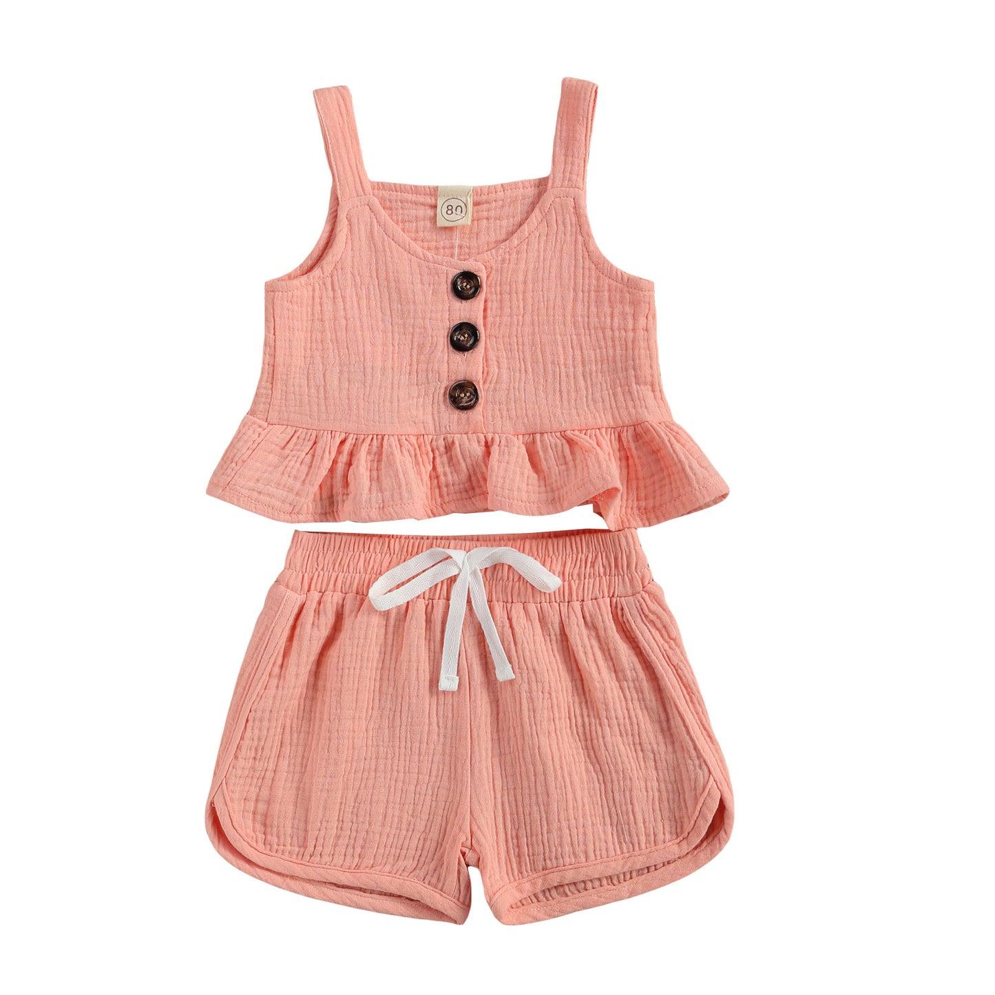 Baby Girl 2-Piece Cotton Muslin Set