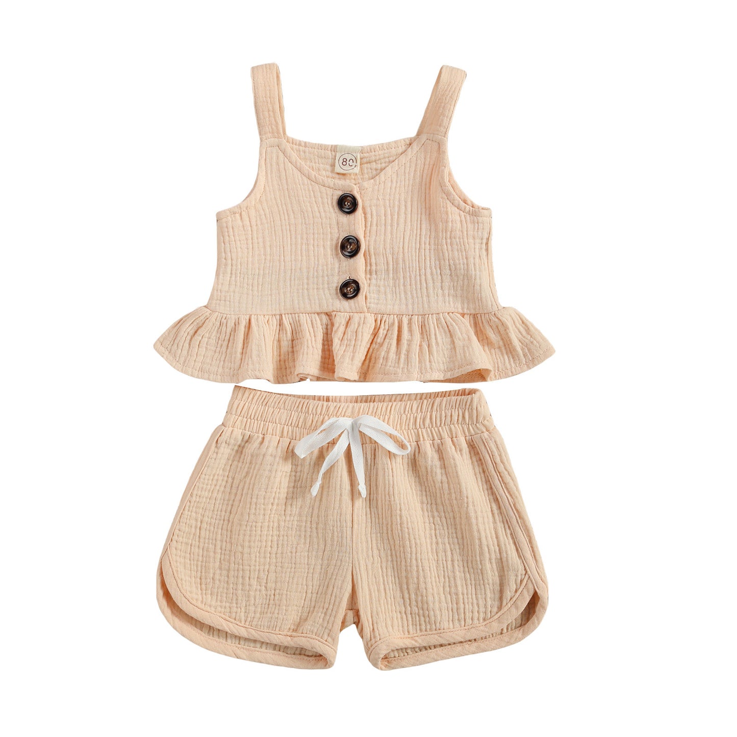 Baby Girl 2-Piece Cotton Muslin Set