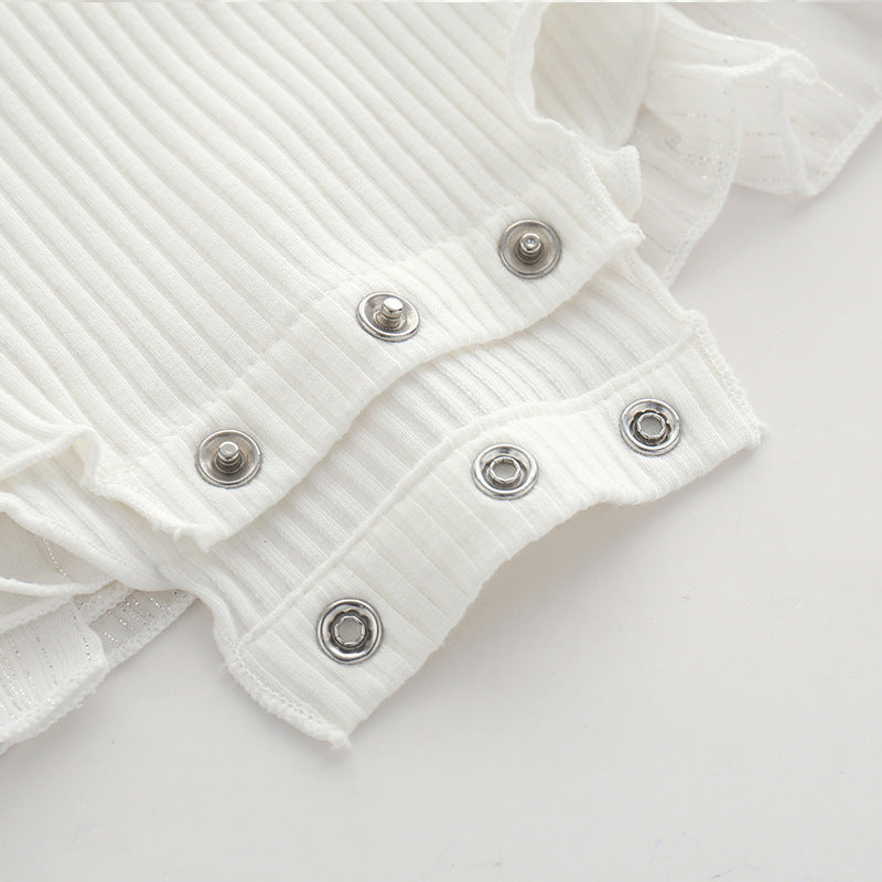 Baby Girl 2-Piece Bodysuit Dress and Hat Set