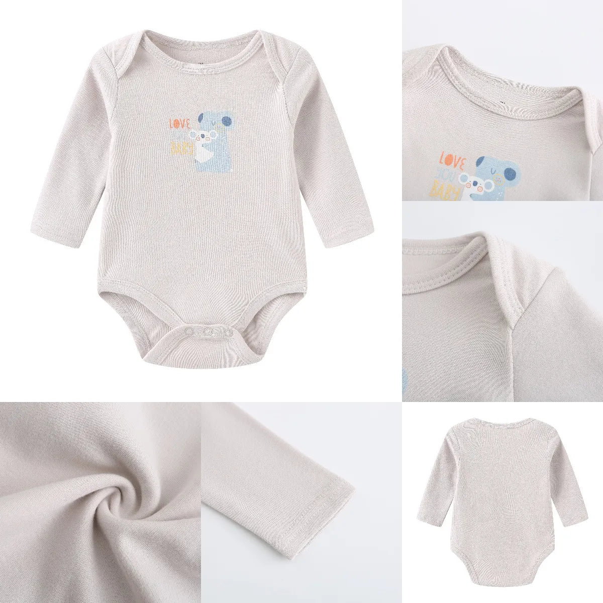 Baby Boy 3-pack Long-Sleeved Bodysuits