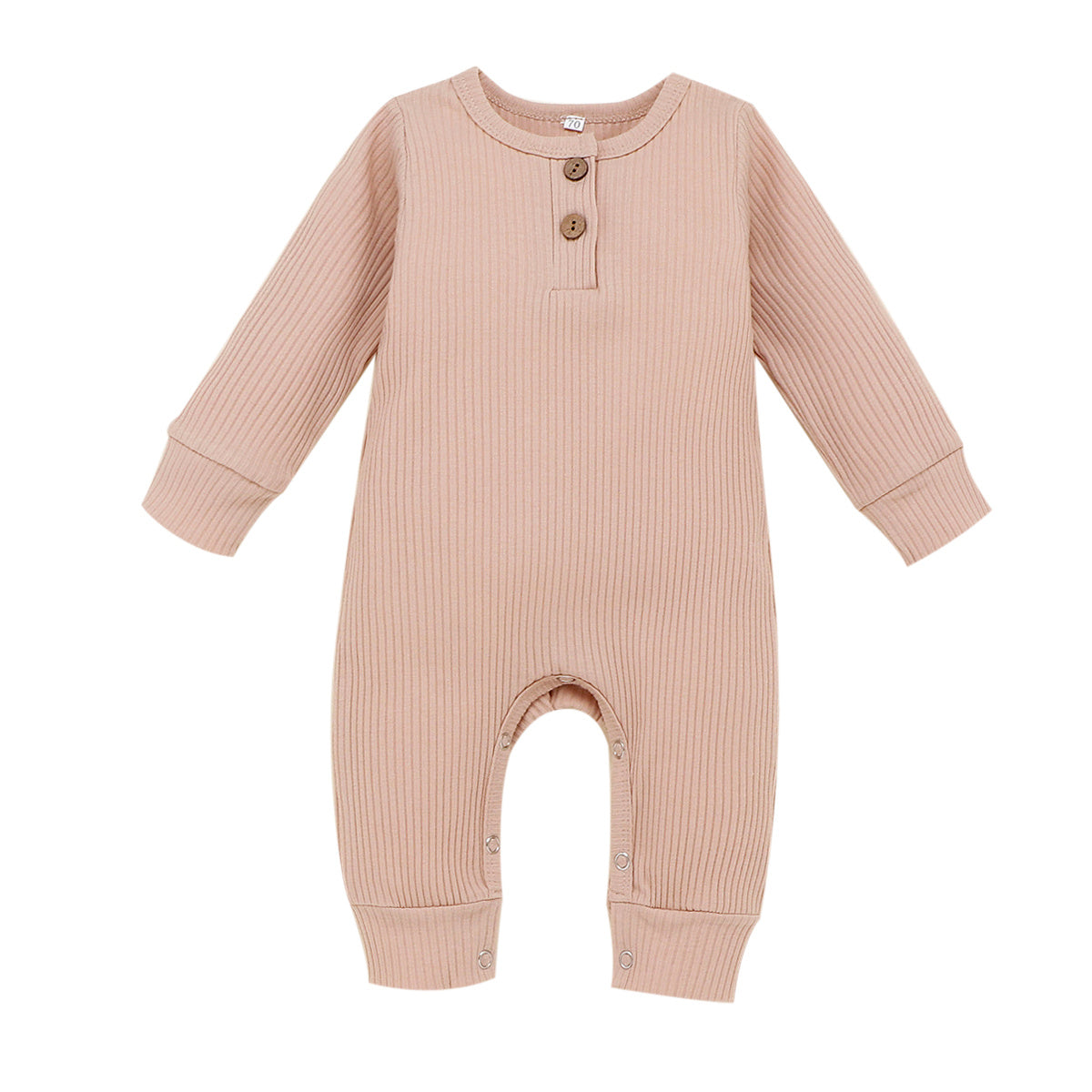Baby Girl Ribbed Cotton Jumpsuit