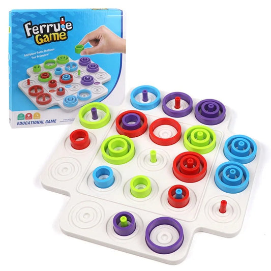 Stacking Rings Tic Tac Toe Board Game