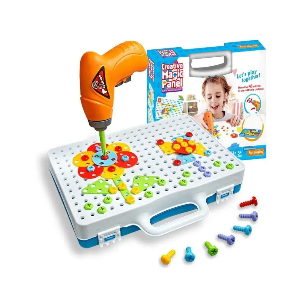 Spielset mit elektrischem Bohrwerkzeug für Kinder