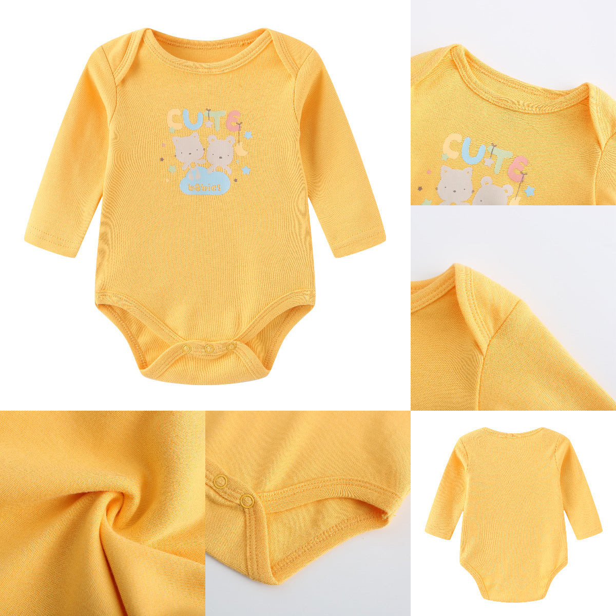 Baby Boy 3-pack Long-Sleeved Bodysuits