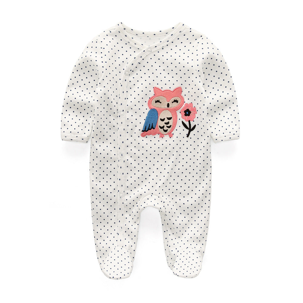 3er-Pack Jumpsuits mit Eulen-Print für Babys (Mädchen)
