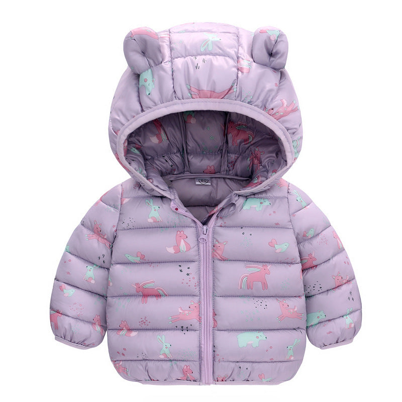 Baby Girl Hooded Puffer Jacket