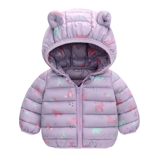 Baby Girl Hooded Puffer Jacket
