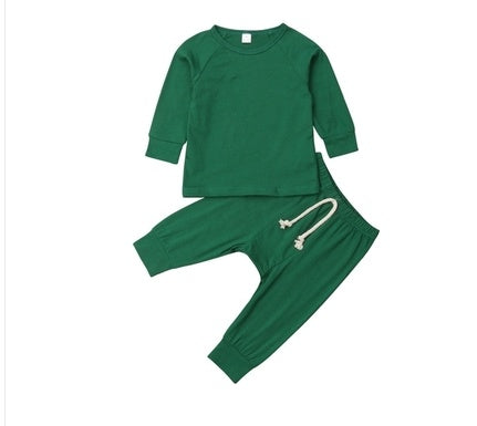 Baby Boy 2-Piece Cotton Shirt and Pants Set