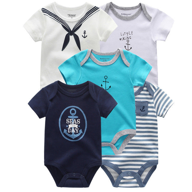 5er-Pack Kurzarm-Bodys für Babys (Jungen)