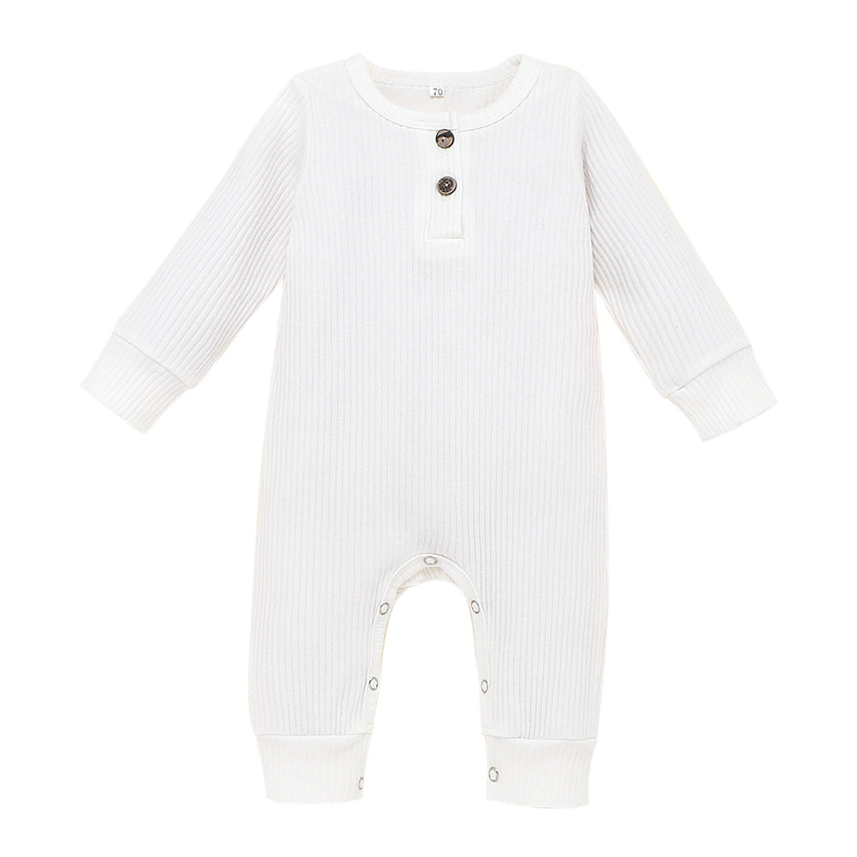 Baby Girl Ribbed Cotton Jumpsuit
