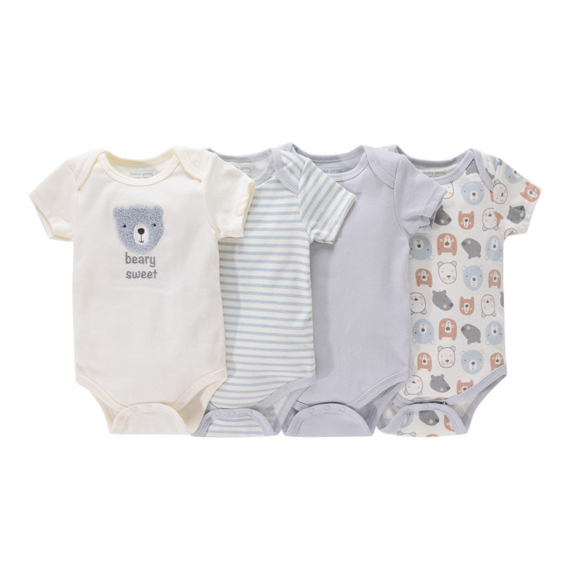4er-Pack Kurzarm-Bodys für Babys (Jungen)