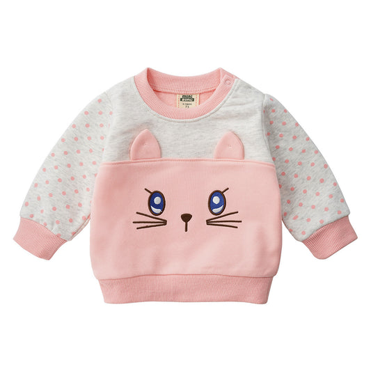 Baby Girl Cat Sweatshirt