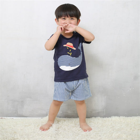 Baby Boy 2-Piece Printed Cotton T-Shirt and Shorts Set