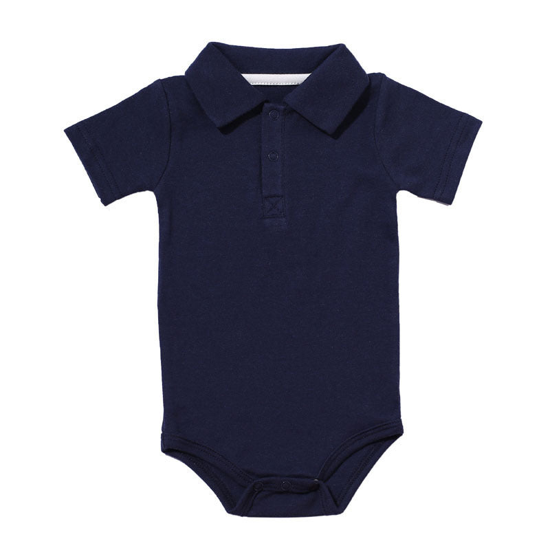 Baby Boy Cotton Polo Bodysuit