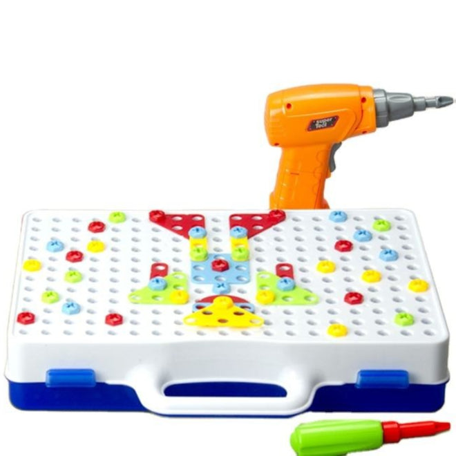 Spielset mit elektrischem Bohrwerkzeug für Kinder