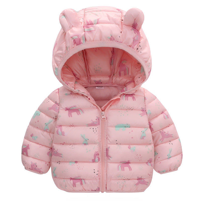 Baby Girl Hooded Puffer Jacket