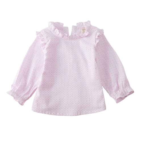 Baby Girl Ruffle Linen Blouse