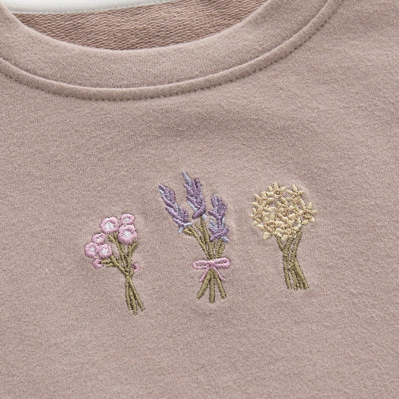 Baby Girl Bell-Sleeve Sweatshirt