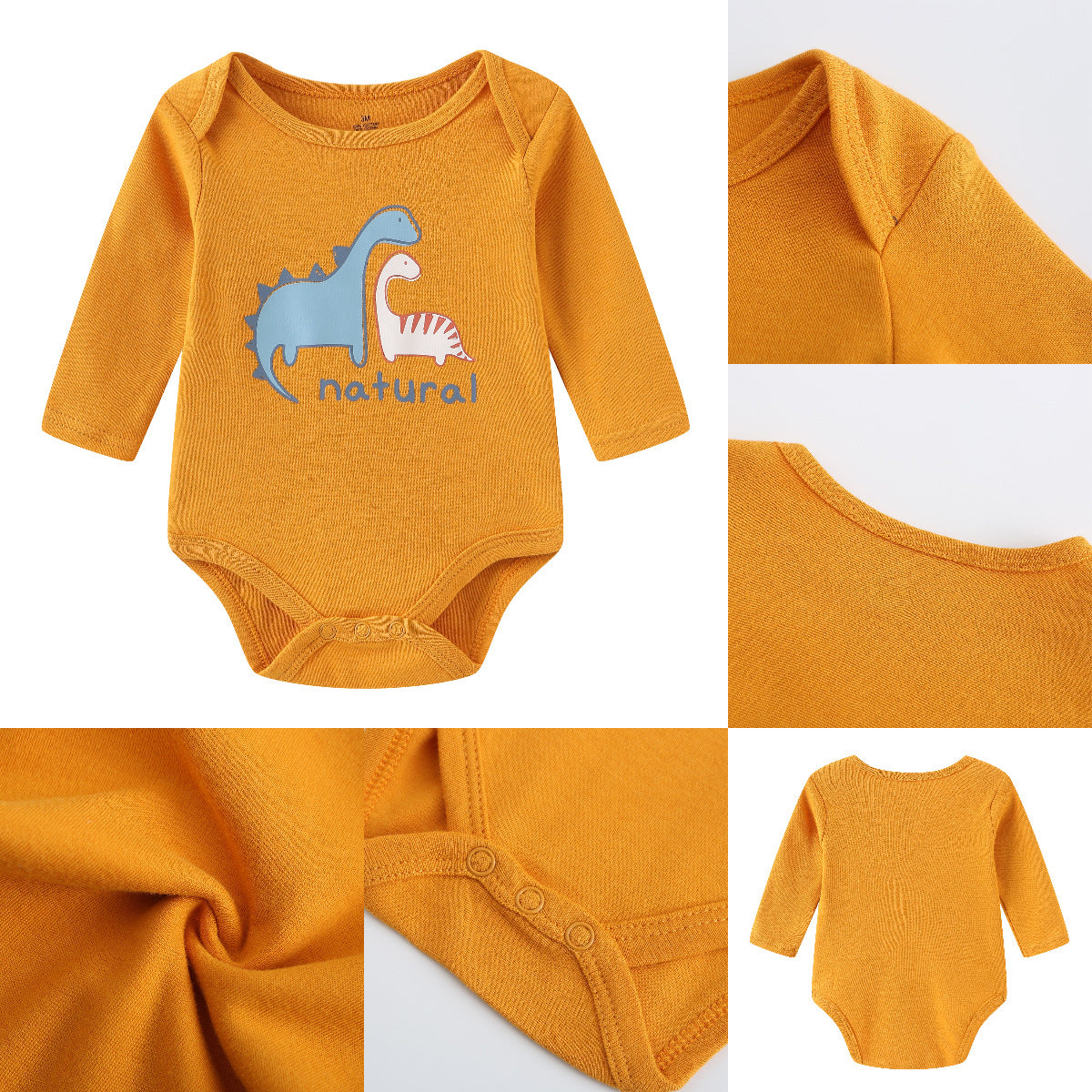 Baby Boy 3-pack Long-Sleeved Bodysuits