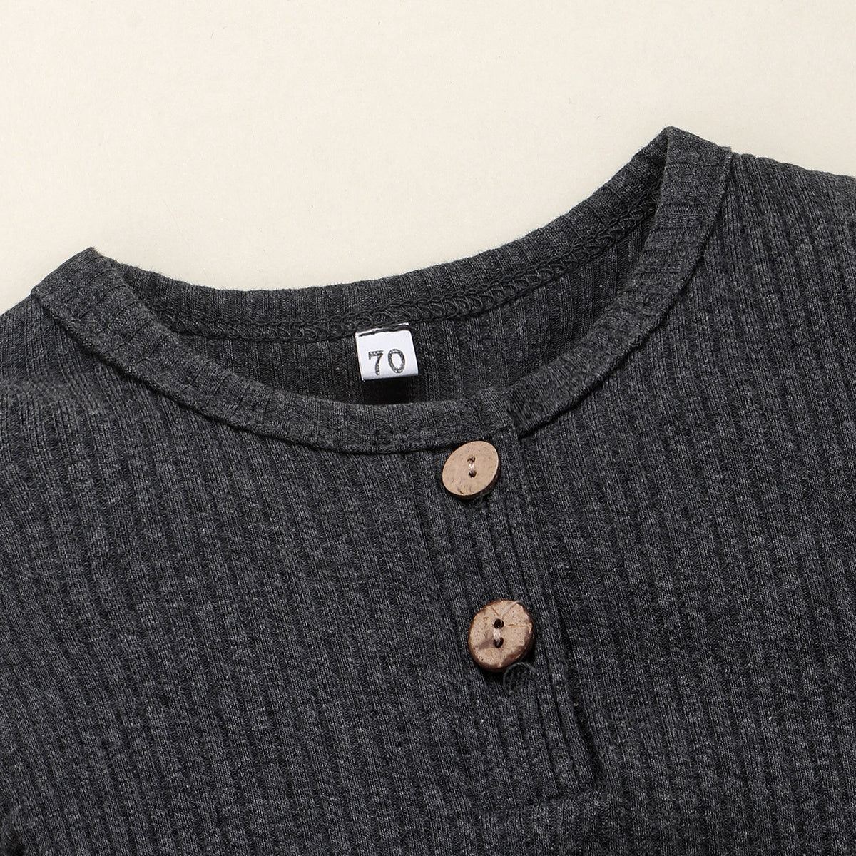 Gerippter Baumwoll-Overall für Babys (J)