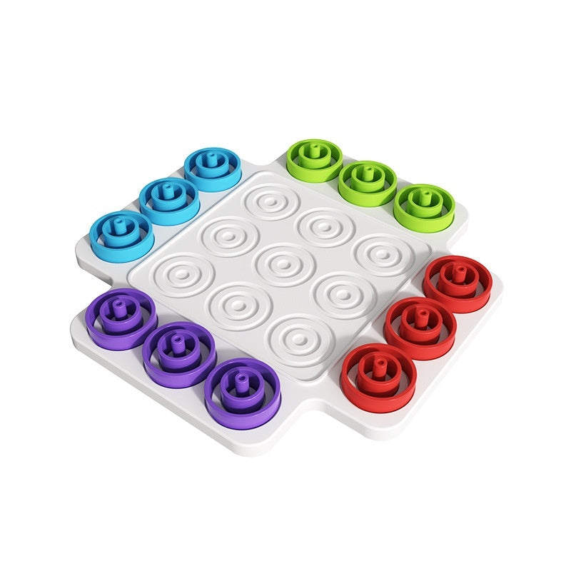 Stacking Rings Tic Tac Toe Board Game
