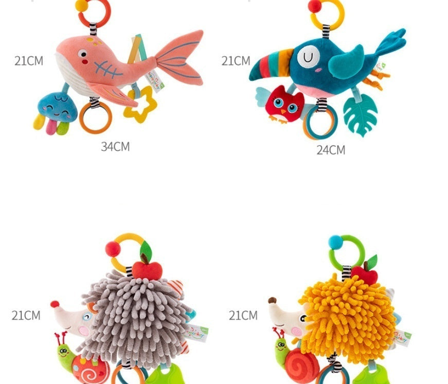 Cochecito de bebé de peluche musical