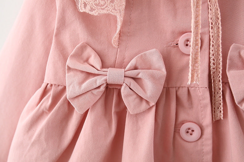 Baby Girl Lace Trench Coat