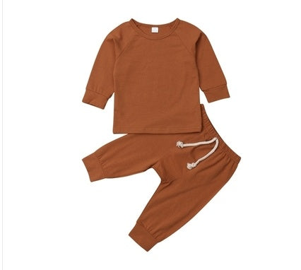 Baby Boy 2-Piece Cotton Shirt and Pants Set