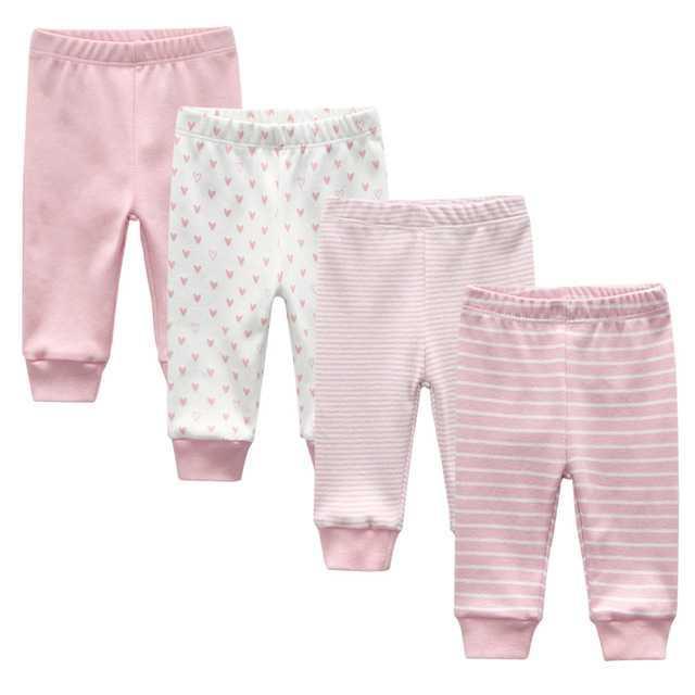 Baby Girl 4-Pack Cotton Pants