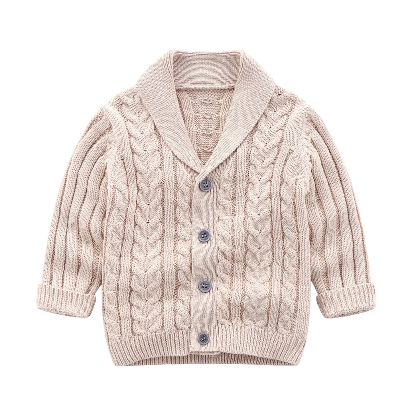 Baby Girl Shawl Collar Cardigan