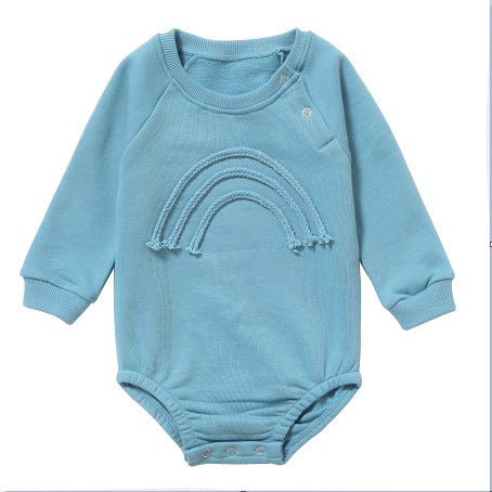 Baby Boy Long Sleeve Rope Rainbow Bodysuit
