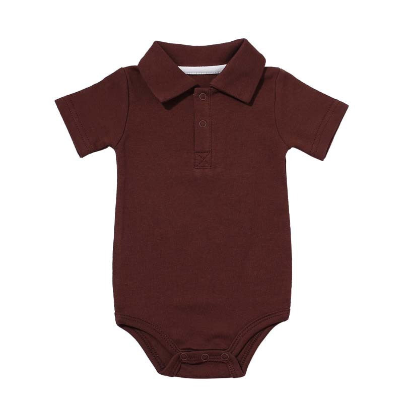 Baby Boy Cotton Polo Bodysuit
