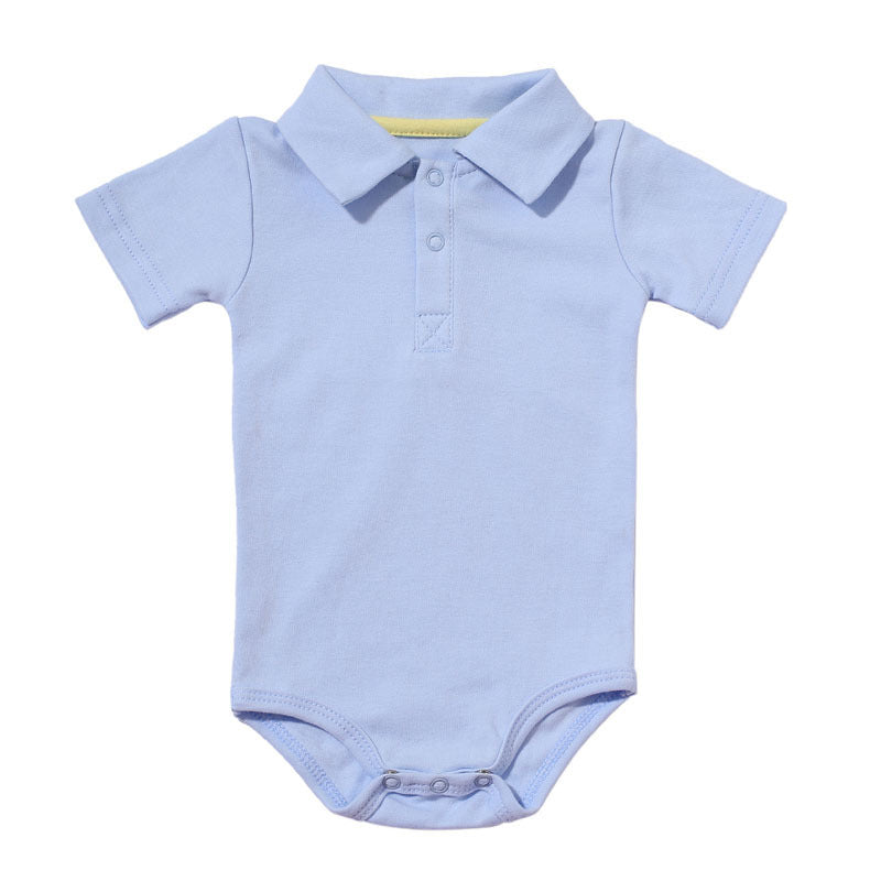 Baby Boy Cotton Polo Bodysuit