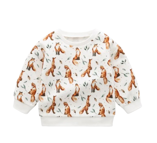 Baby Boy Fox Print Sweatshirt