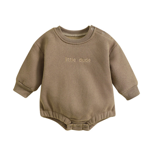 Baby Boy Long Sleeve Sweater Bodysuit