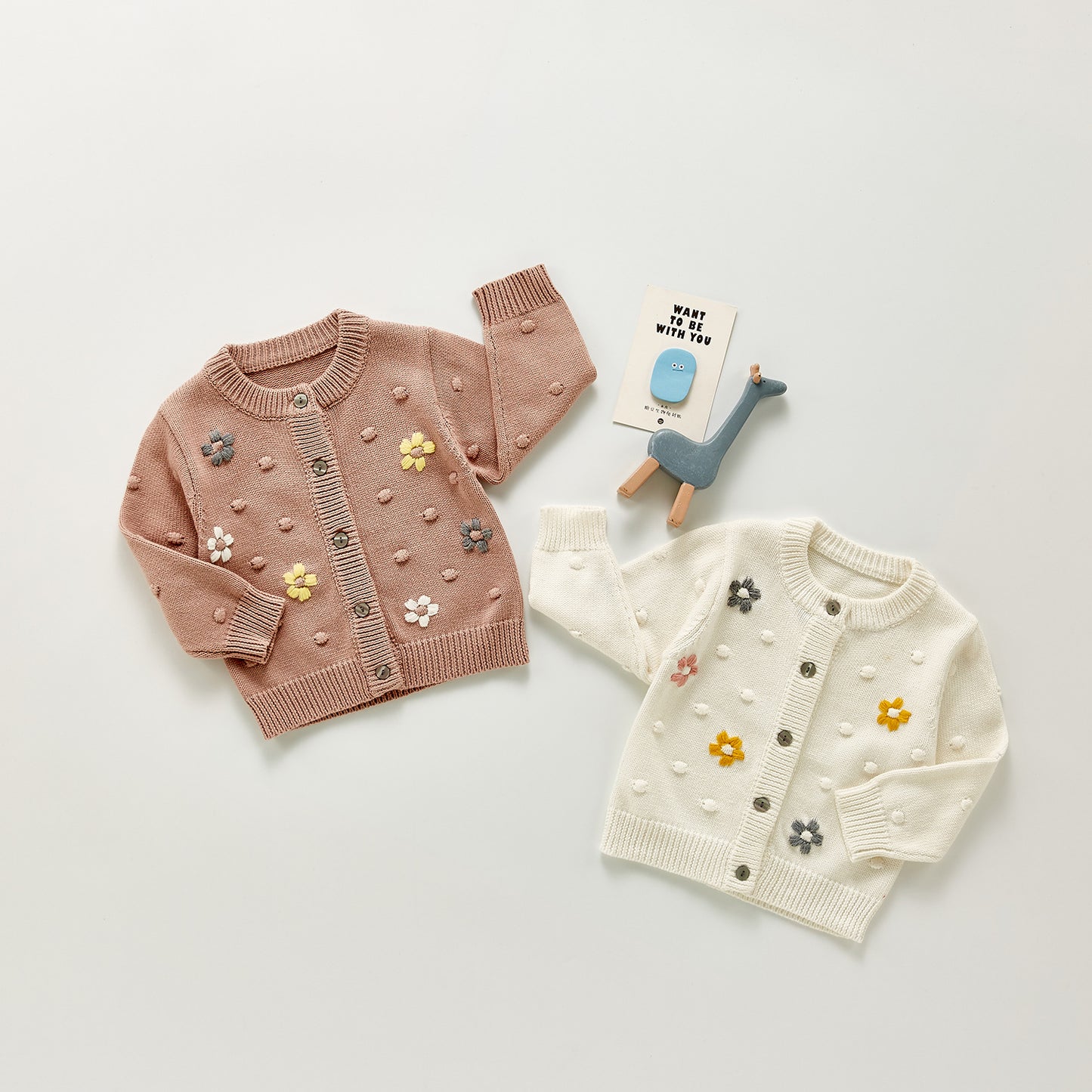 Baby Girl Daisy Knit Cardigan